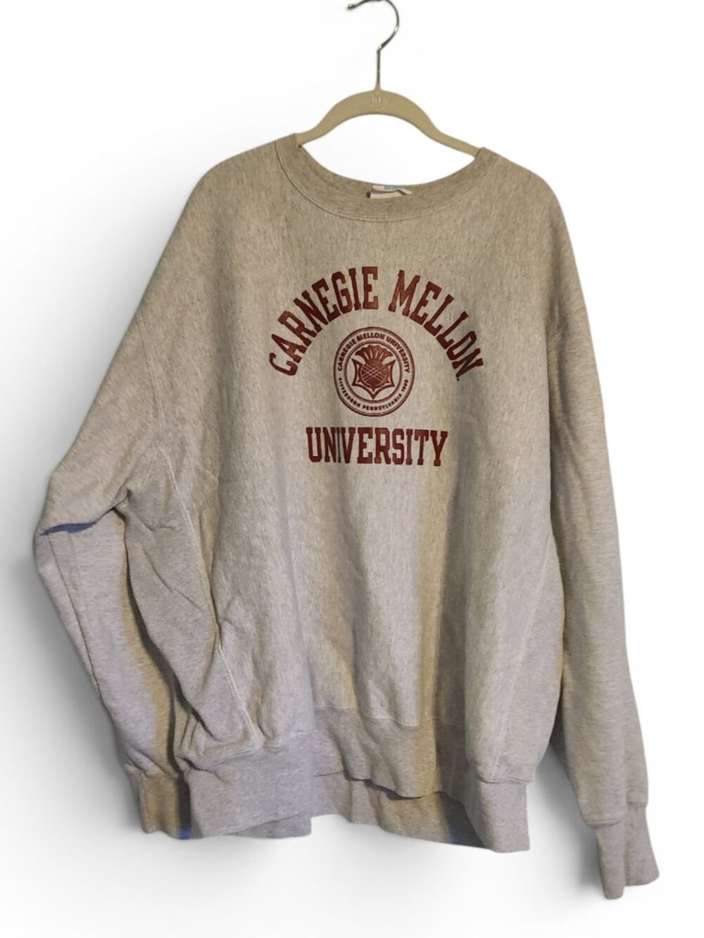 Vintage Champion Reverse Weave Carnegie Mellon University Crewneck Sweatshirt